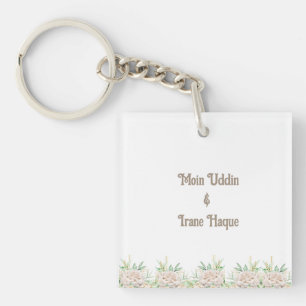 Porte-clés Invitation élégante de cérémonie de Nikah islamiqu
