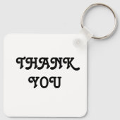 Porte-clés Invitations de mariage simples et élégantes (Dos)