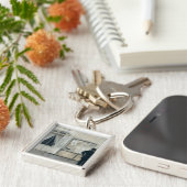 Porte-clés Invités attendant la cérémonie de mariage (Côté)