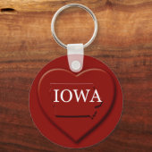Porte-clés Iowa Porte - clé de carte cardiaque (Recto)