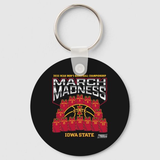 Porte-clés Iowa State March Madness 2025 Men's Sketll Nil (Recto)