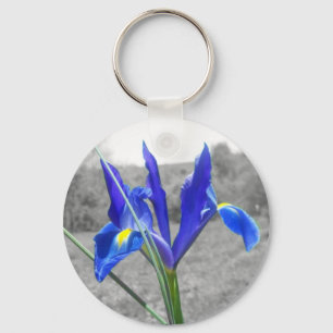 Porte-clés Iris bleu