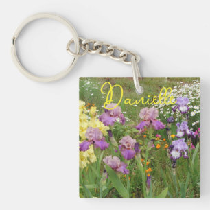 Porte-clés Iris iris fleurs fleuris Cottage Jardin Anniversai