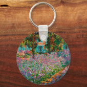 Porte-clés Iris Jardin Monet Giverny fleurs (Recto)