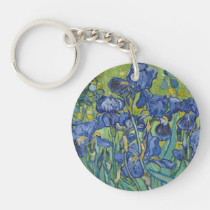 Porte-clés Iris, Peinture à l'huile florale, Vincent Van Gogh