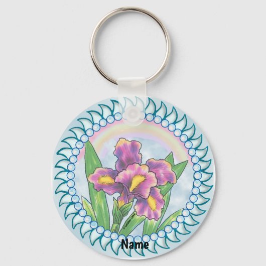 Porte-clés Iris perle (Recto)