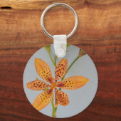 Porte-clés Iris tacheté d'orange appelé Lys Blackberry (Recto)