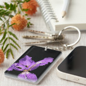 Porte-clés Iris violet (Devant droit)