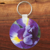 Porte-clés iris violet près (Recto)