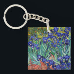 Porte-clés Irises par Vincent van Gogh<br><div class="desc">Irises par Vincent van Gogh,  1889.</div>