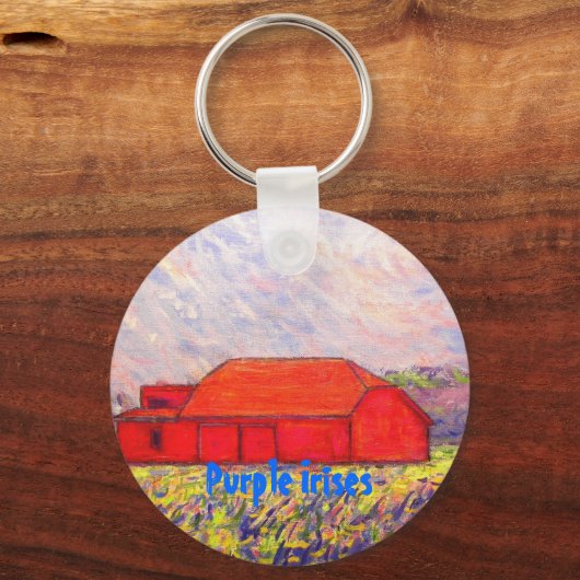 Porte-clés Irises pourpres (Recto)