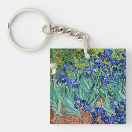 Porte-clés Irises Vincent van Gogh Flower Peinture Art (Devant)