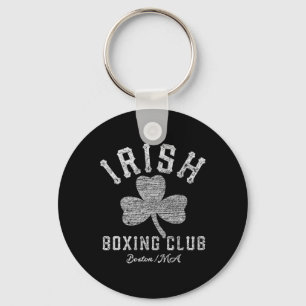 Porte-clés Irish Boxing Club Boston Shamrock Distressed Gift