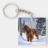 Porte-clés Irish Setter Let It Neige Christmas (Devant)