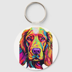Porte-clés Irish Setter Neon Design