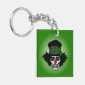 Porte-clés Irish Skeleton Clown Green (Devant gauche)