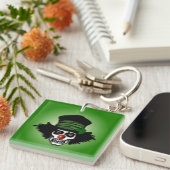 Porte-clés Irish Skeleton Clown Green (Devant Droit)
