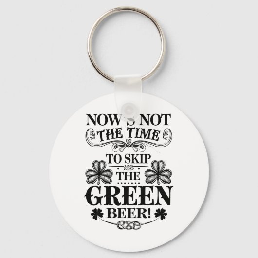 Porte-clés Irlandais de la Saint-Patrick drôle de vert de la (Recto)