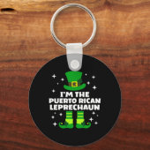 Porte-clés Irlandais drôle Leprechaun St patrick Da (Recto)