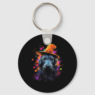 Porte-clés Irlandais Wolfhound Halloween Chien animal de comp