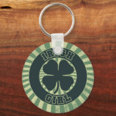 Porte-clés Irlandaise shamrock fille (Recto)