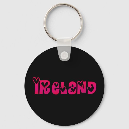 Porte-clés Irlande dans les coeurs (Recto)