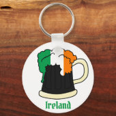 Porte-clés Irlande Drapeau Guinness Beer (Verso)