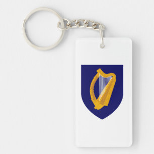 Porte-clés Irlande pays blason armoiries symbole emblème lyre