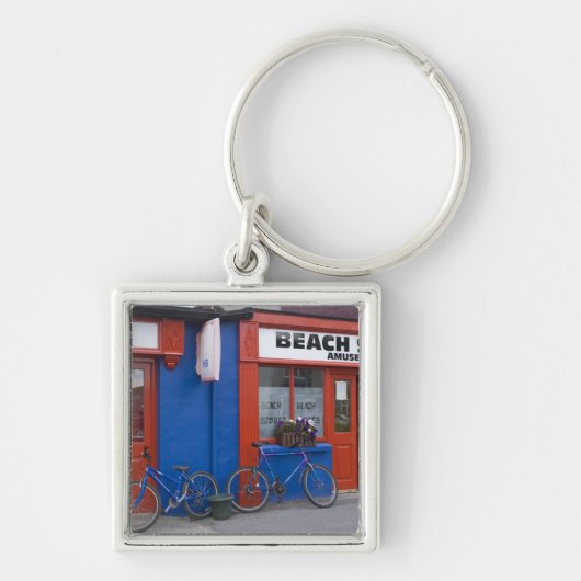 Porte-clés Irlande, Strandhill. Devantures de magasins avec v (Devant)