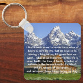 Porte-clés Ironies de la vie Inspirationnelle (Recto)