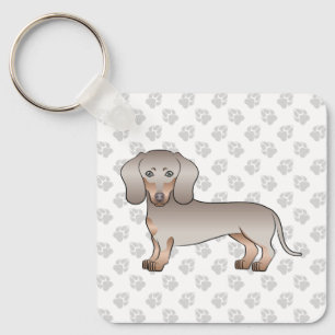 Porte-clés Isabella Et Tan Court Poil Teckel Chien Et Pattes