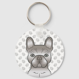 Porte-clés Isabella French Bulldog / Frenchie Cute Dog & Paws