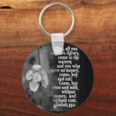 PORTE-CLÉS ISAIAH 55:1 BIBLE SCRIPTURE FAVORITE (Recto)