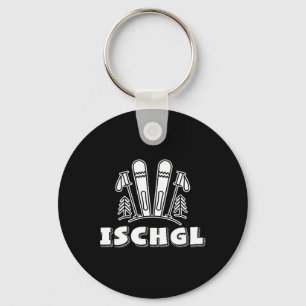 Porte-clés Ischgl Skieurs Sports d'hiver Ski Snowboard Au