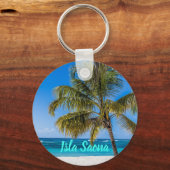 Porte-clés Isla Saona Beach cadeau République dominicaine (Recto)