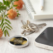 Porte-clés Islam Bénédictions Gold Satin dentelle Arabe Calli (Côté)