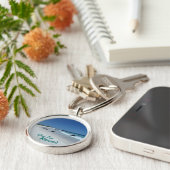 Porte-clés Island Time Hawaii pittoresque plage souvenir port (Côté)