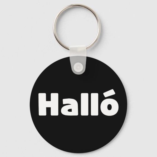 Porte-clés Islandais Halló { Hello ) Íslenska (Recto)