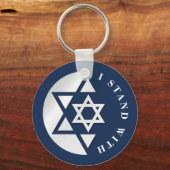 Porte-clés Israël Drapeau Fort Et Liberté (Verso)