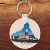 Porte-clés Istanbul : la tour de Maiden (Recto)