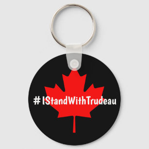 Porte-clés #IStandWithTrudeau Hashtag Trudeau Libéraux Canada