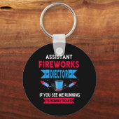 Porte-clés Istant Fireworks Directeur Je Vous Exécute 4 Juil (Recto)