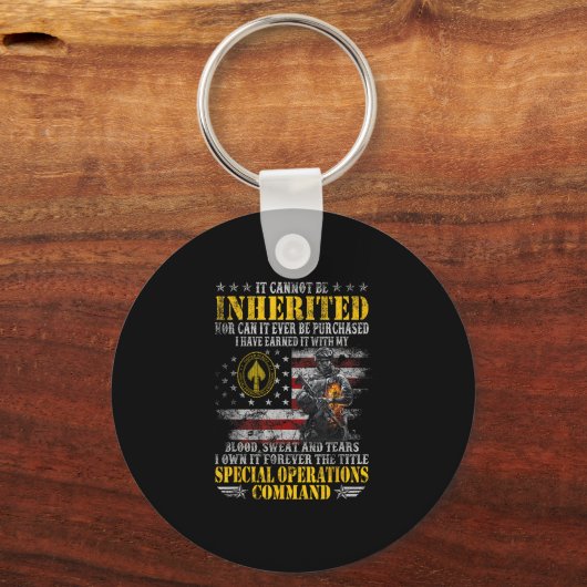 Porte-clés It Cannot Be Inherited Special Operations Command (Recto)