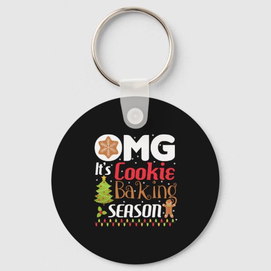Porte-clés It Cookie Baking Noël saison drôle (Recto)