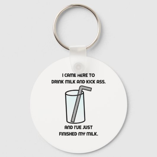 Porte-clés IT Crowd Buvez Du Lait (Recto)