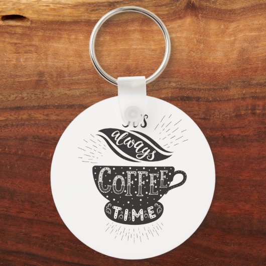 Porte-clés It Is Always Coffee Time (Verso)