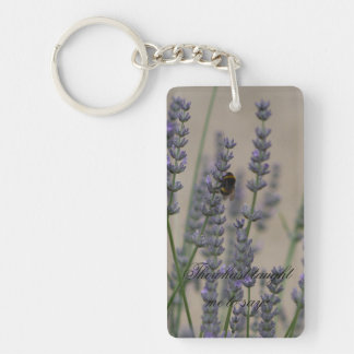 Porte-clés It is well bee on lavender key ring