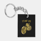 Porte-clés „It’s My Life“: Golden Bike 3D - (Devant gauche)