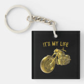 Porte-clés „It’s My Life“: Golden Bike 3D - (Devant)