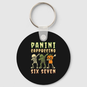 Porte-clés Italian Brainrot Halloween Panini Cappuccino Six S
